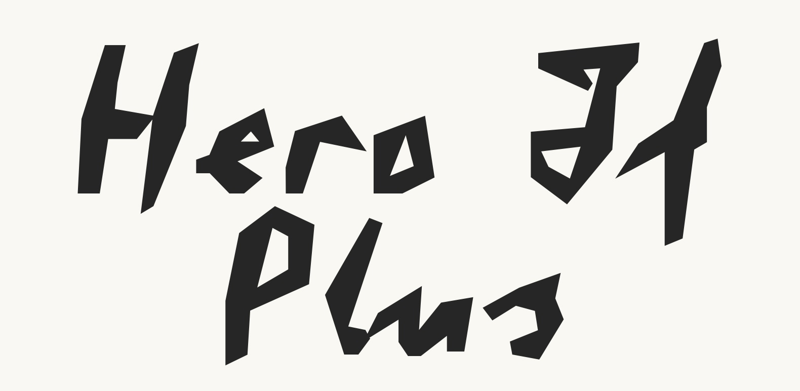 フォント Hero If Plus