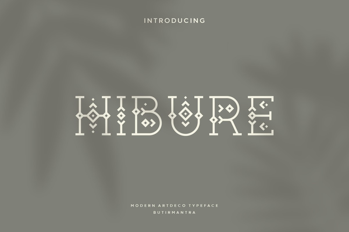 フォント Hibure