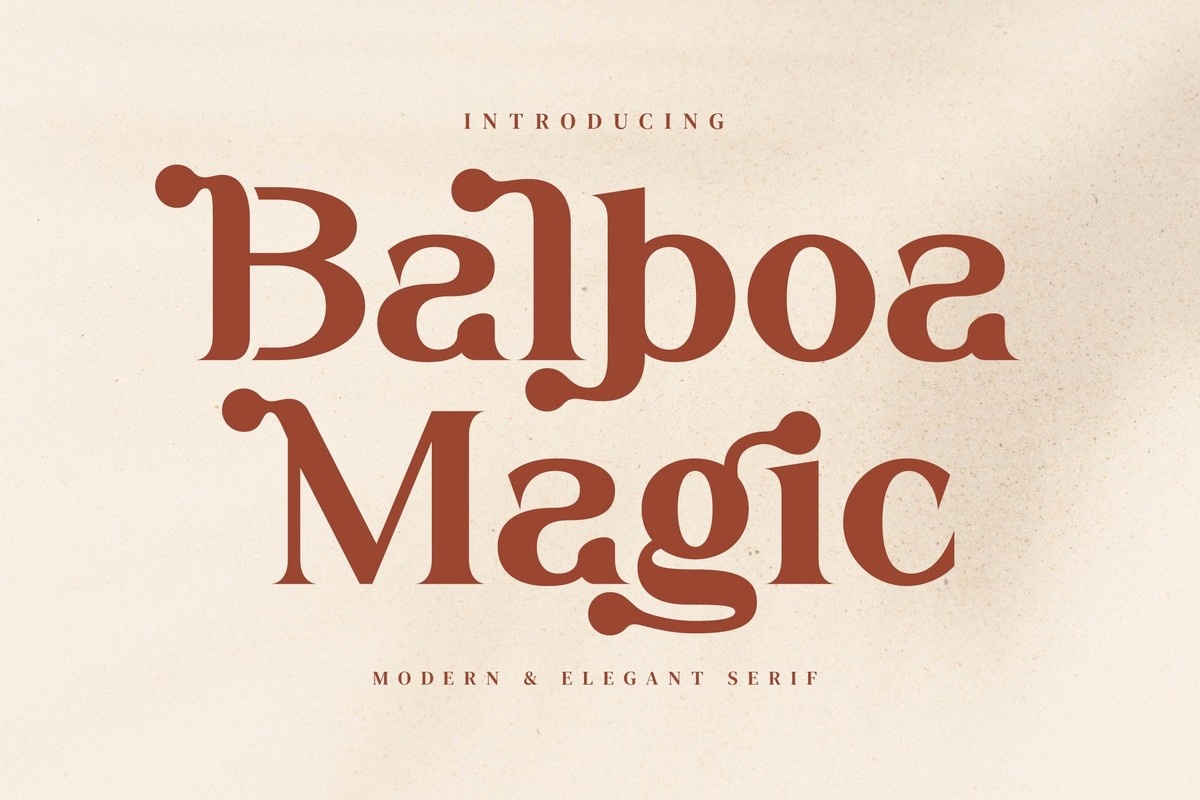フォント Balboa Magic