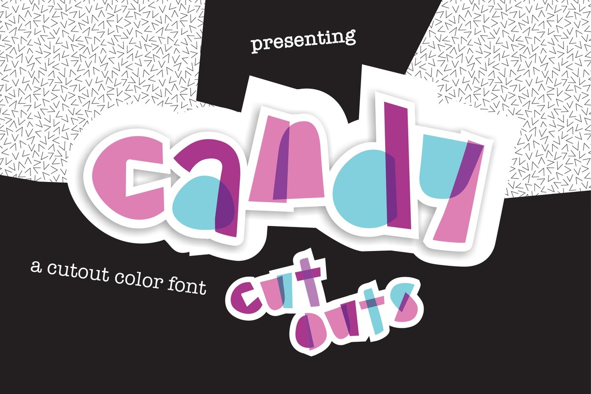 フォント Candy Cutouts