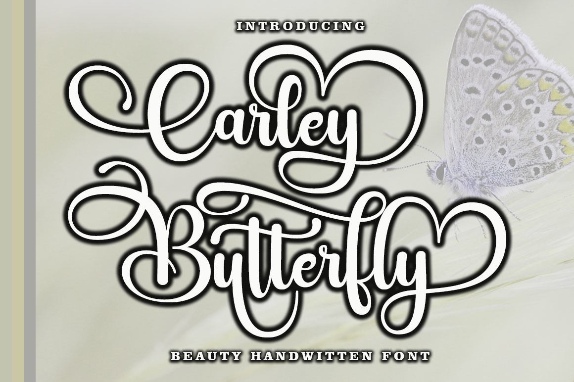 フォント Carley Butterfly