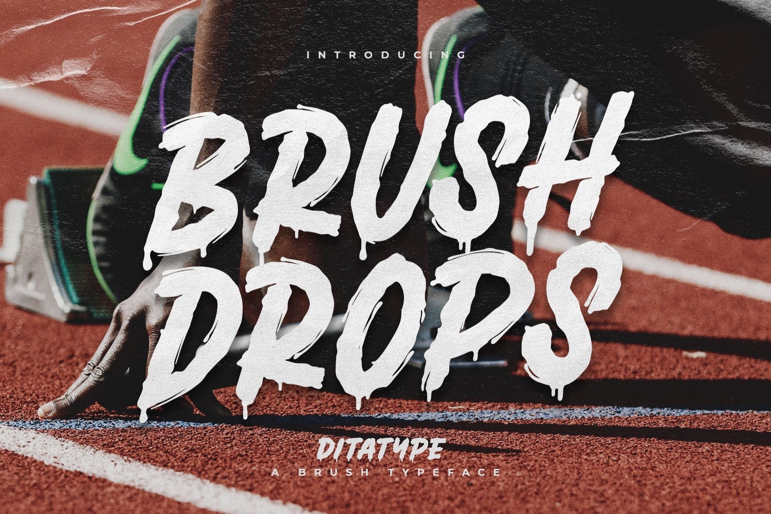 フォント Brush Drops