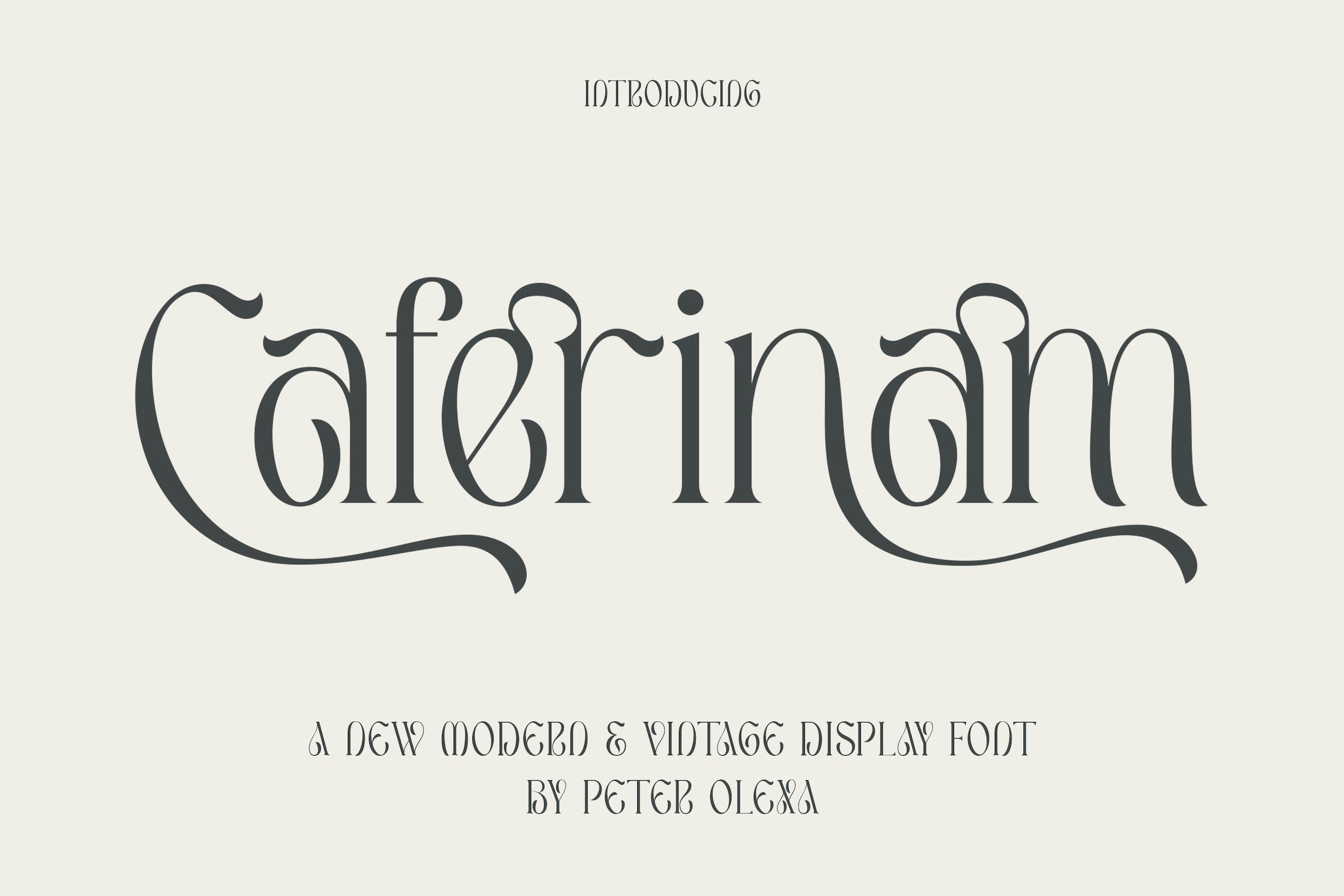 フォント Caferinam