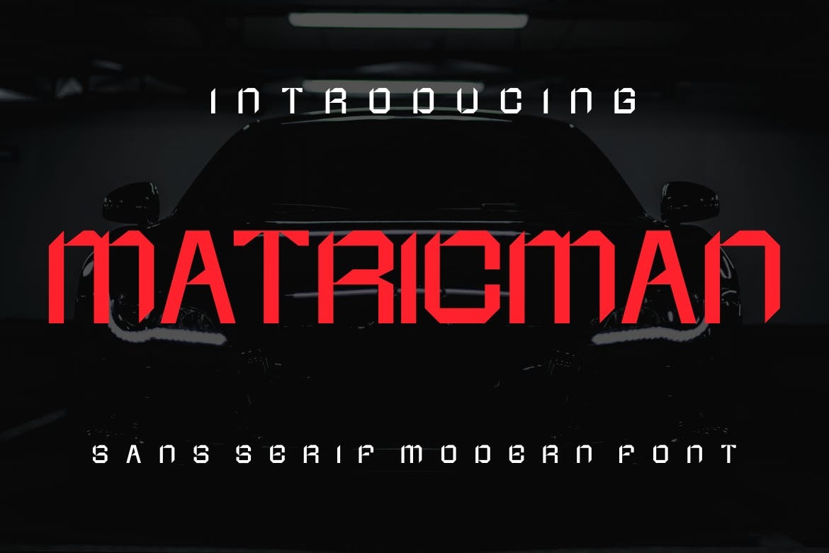 フォント Matricman