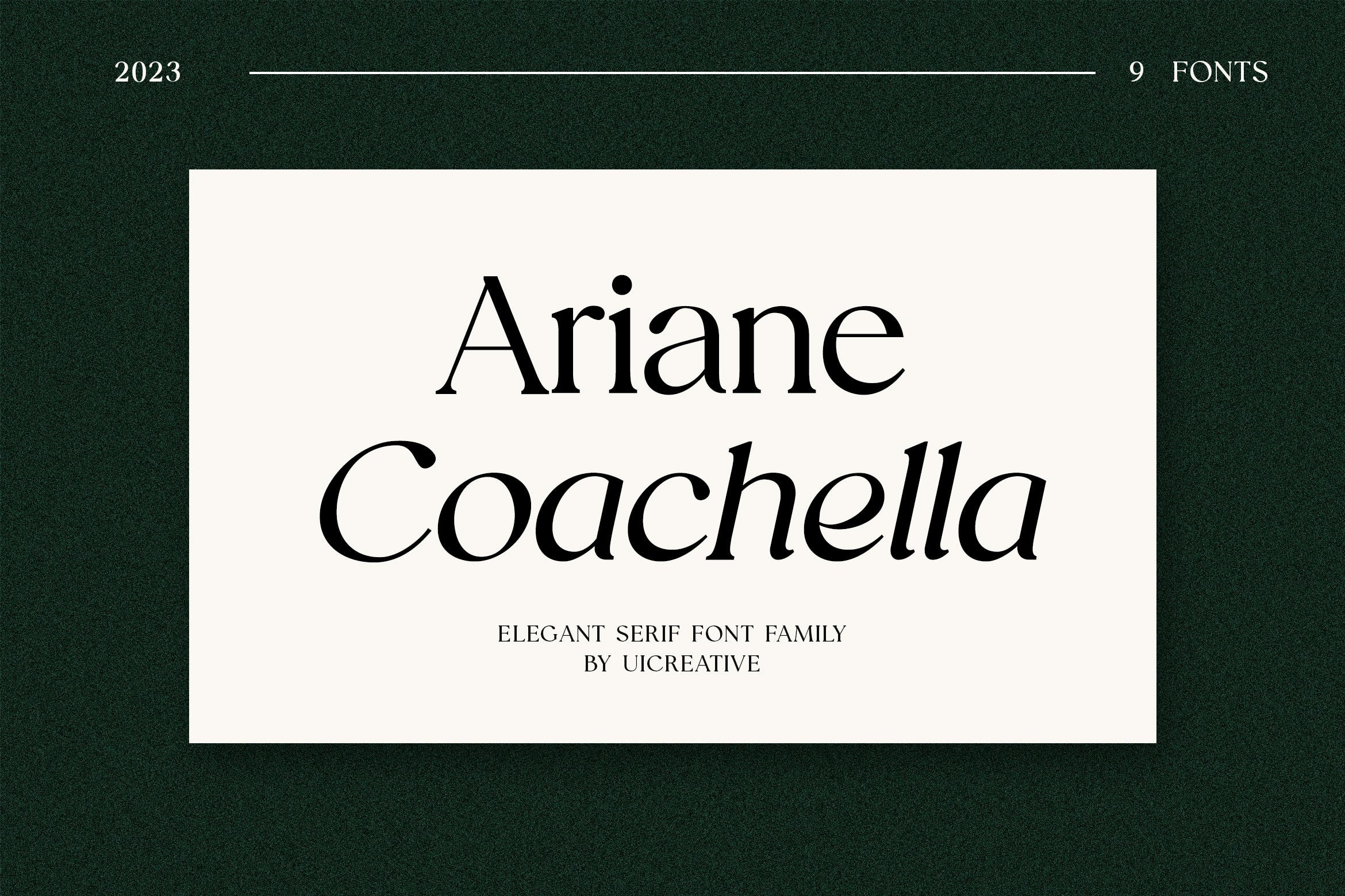 フォント Ariane Coachella