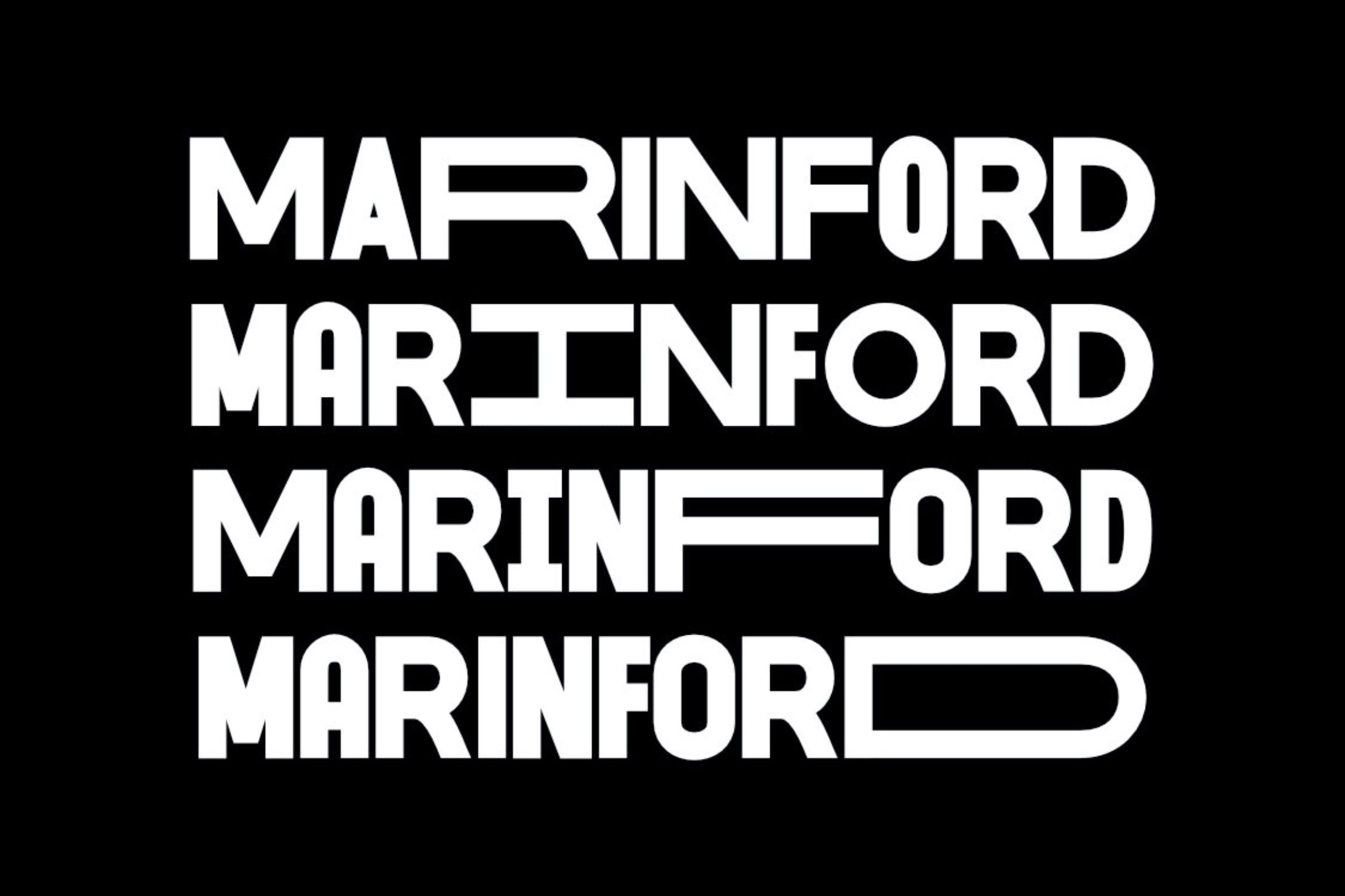 フォント Marinford