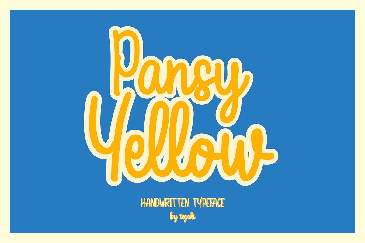 フォント Pansy Yellow