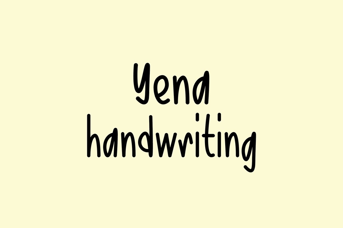 フォント Yena