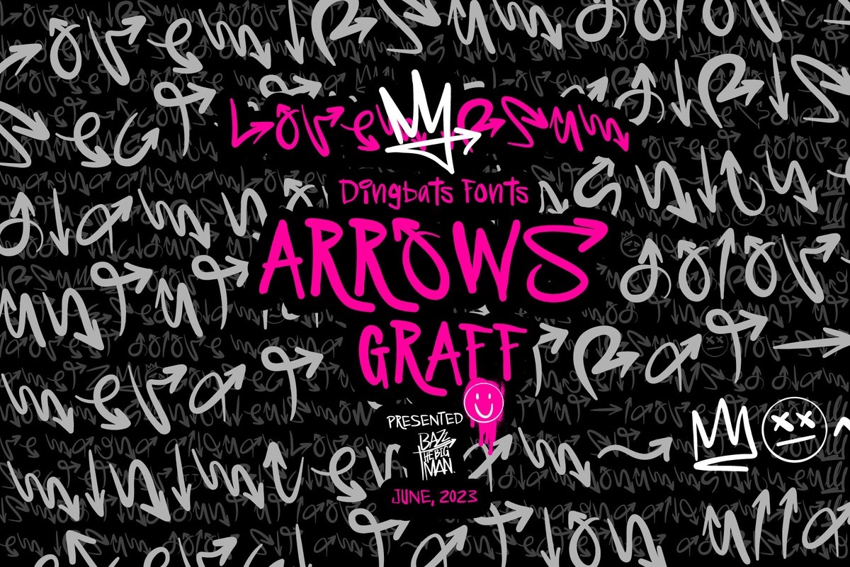 フォント Arrows Graff