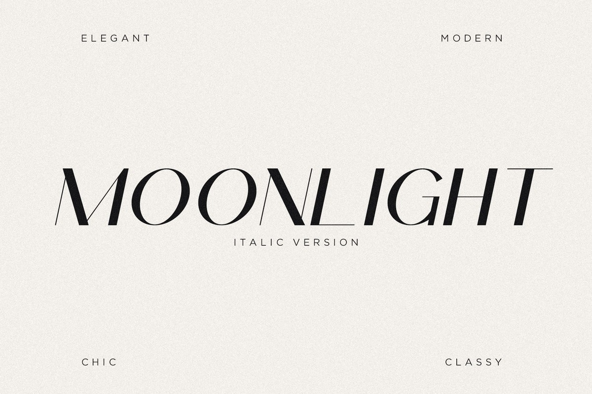 フォント Moonlight Italic