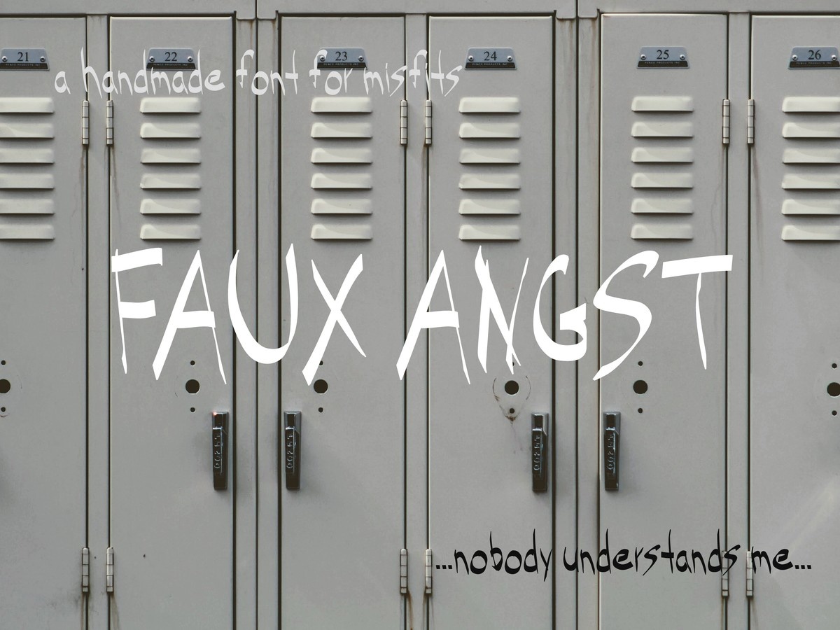 フォント Faux Angst