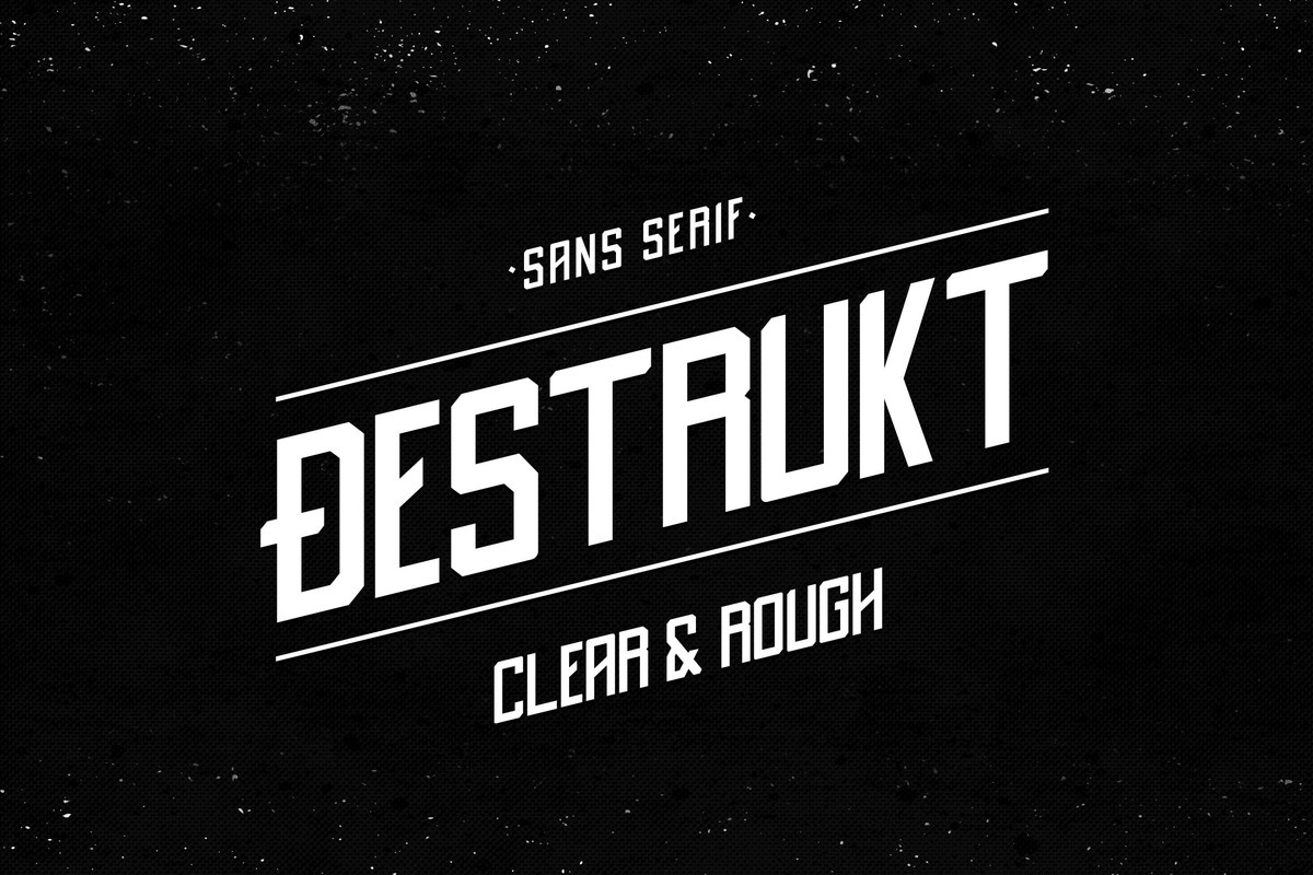 フォント Destrukt