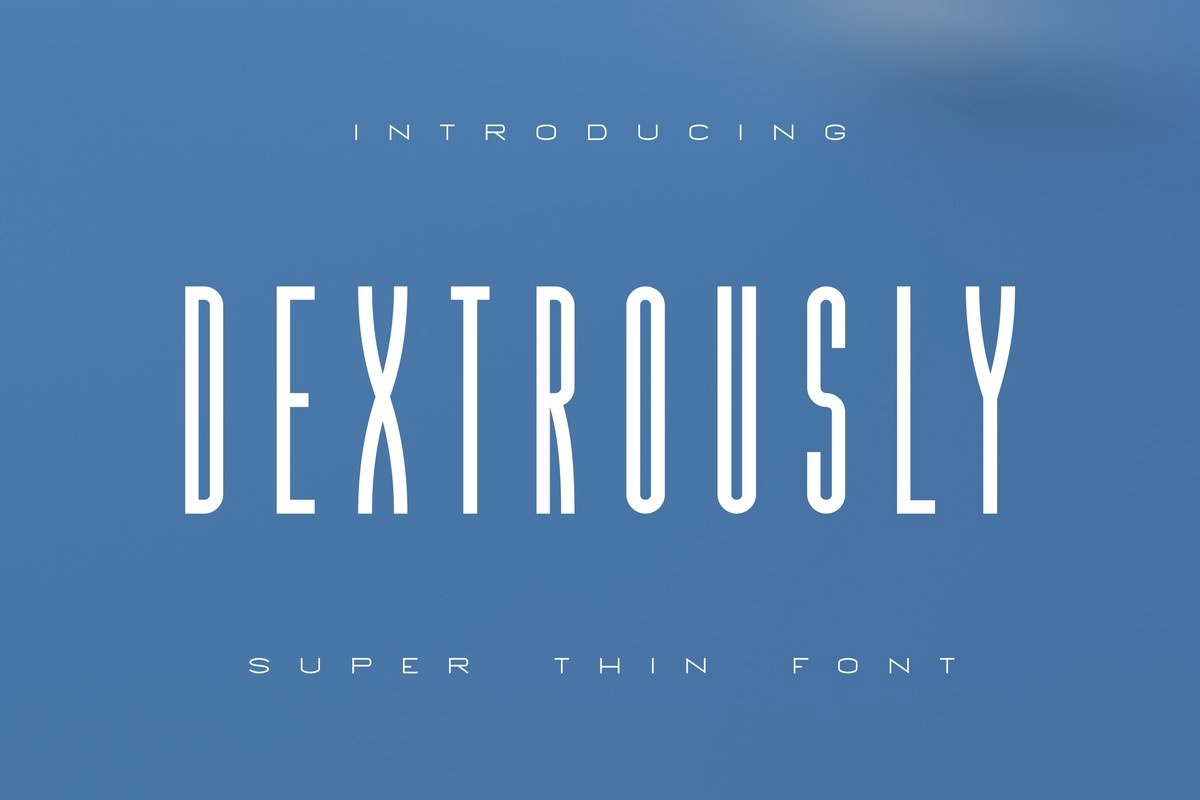 フォント Dextrously