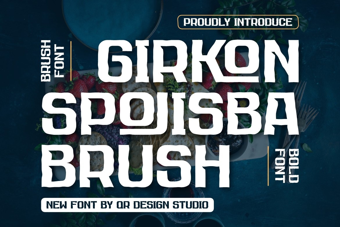 フォント Girkon Spojisba Brush