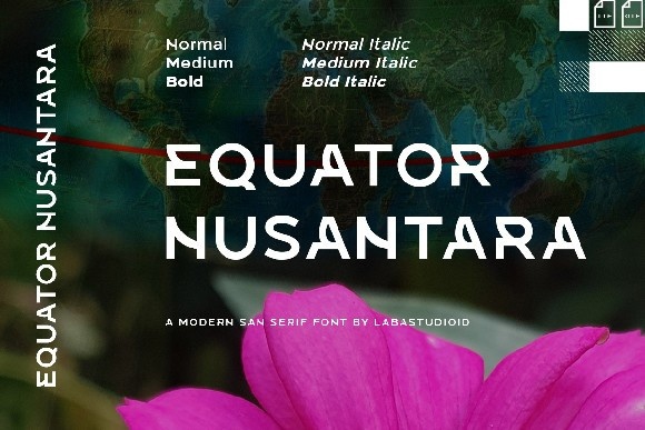 フォント Equator Nusantara