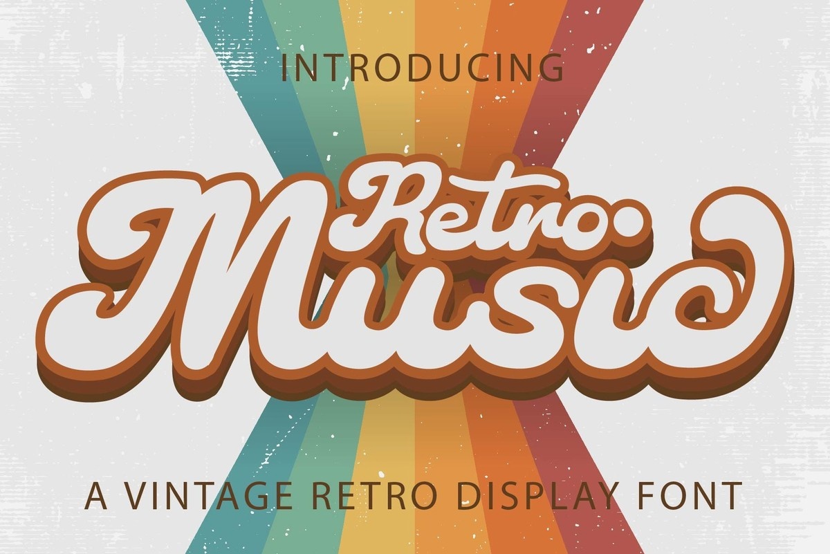 フォント Retro Music