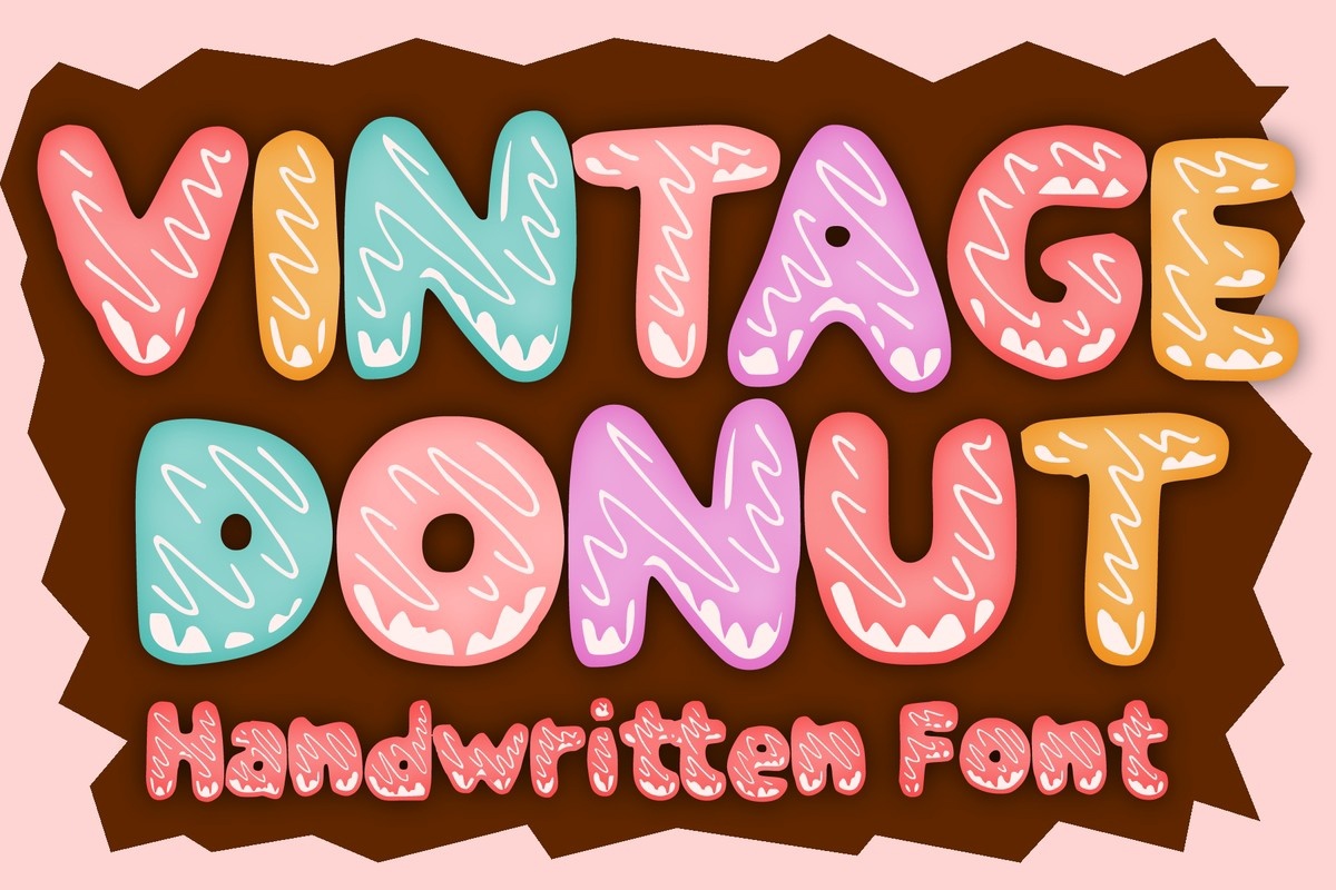 フォント Vintage Donut