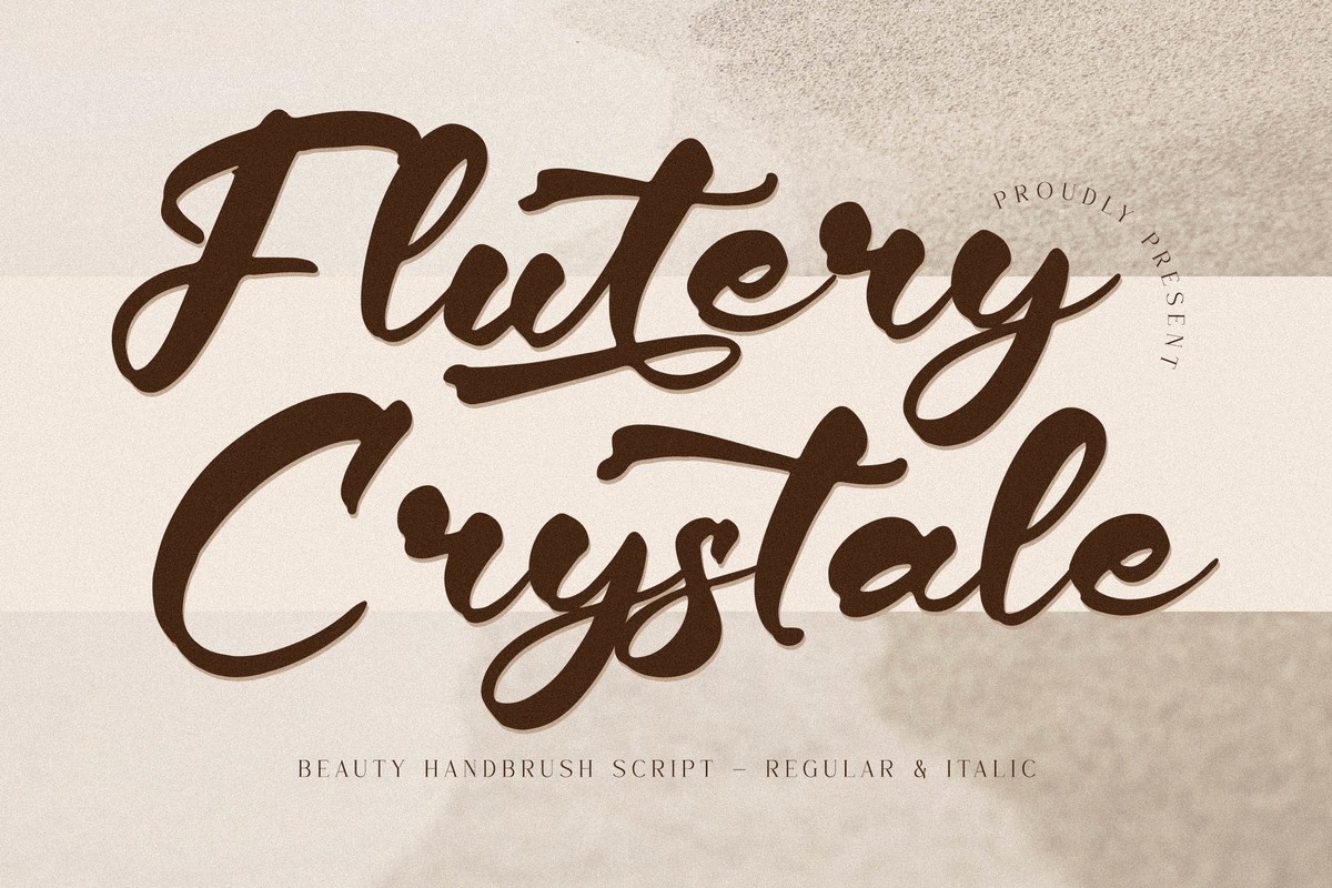 フォント Flutery Crystale