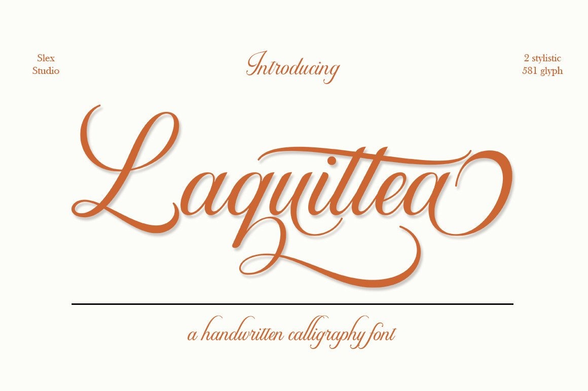 フォント Laquittea
