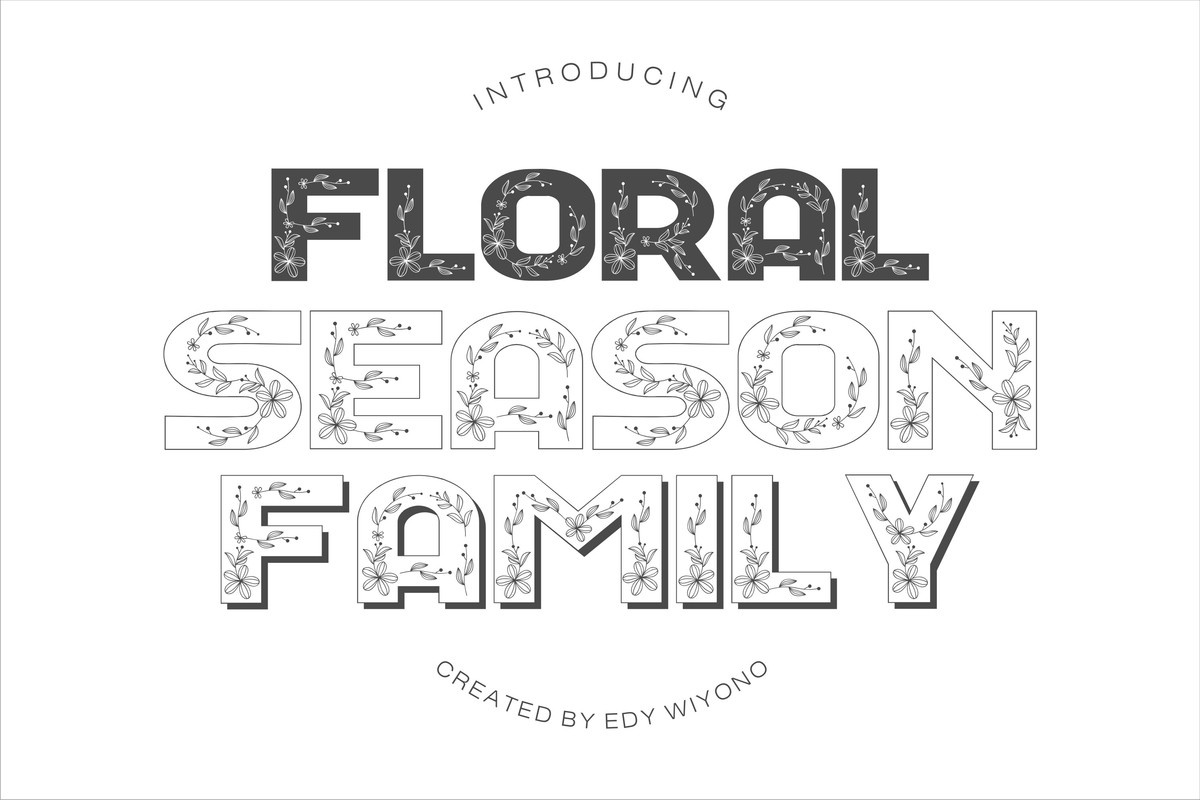 フォント Floral Season Family