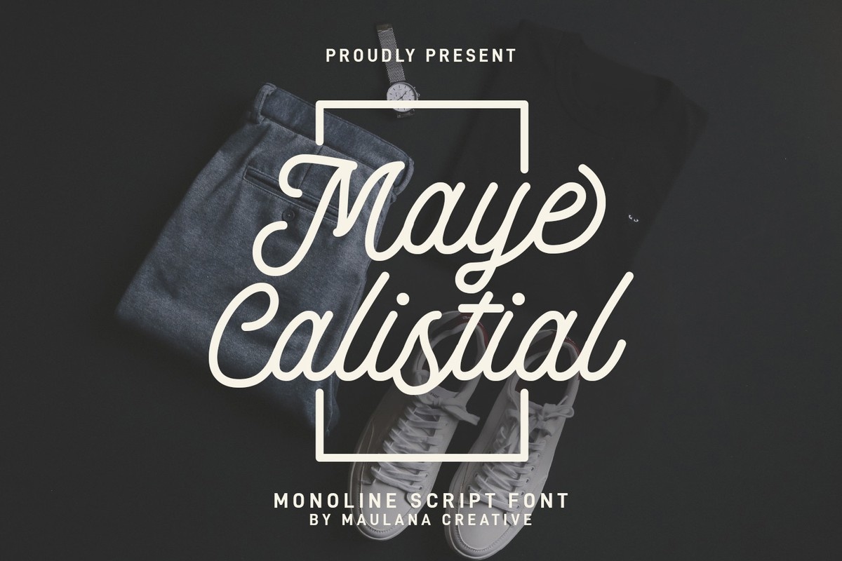 フォント Maye Calistial