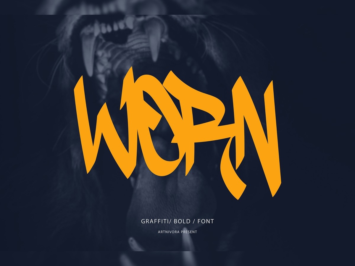 フォント Worn Graffiti