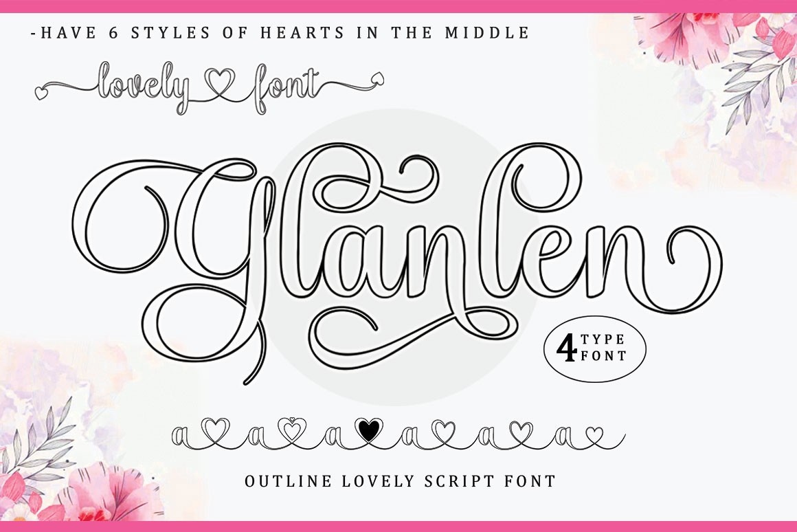 フォント Glanlen