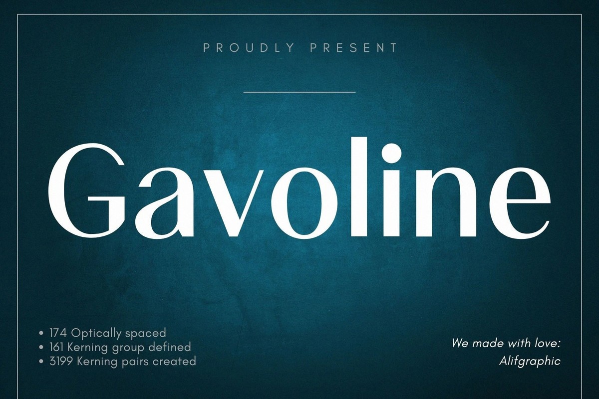 フォント Gavoline