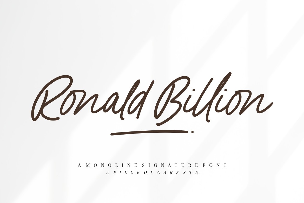 フォント Ronald Billion