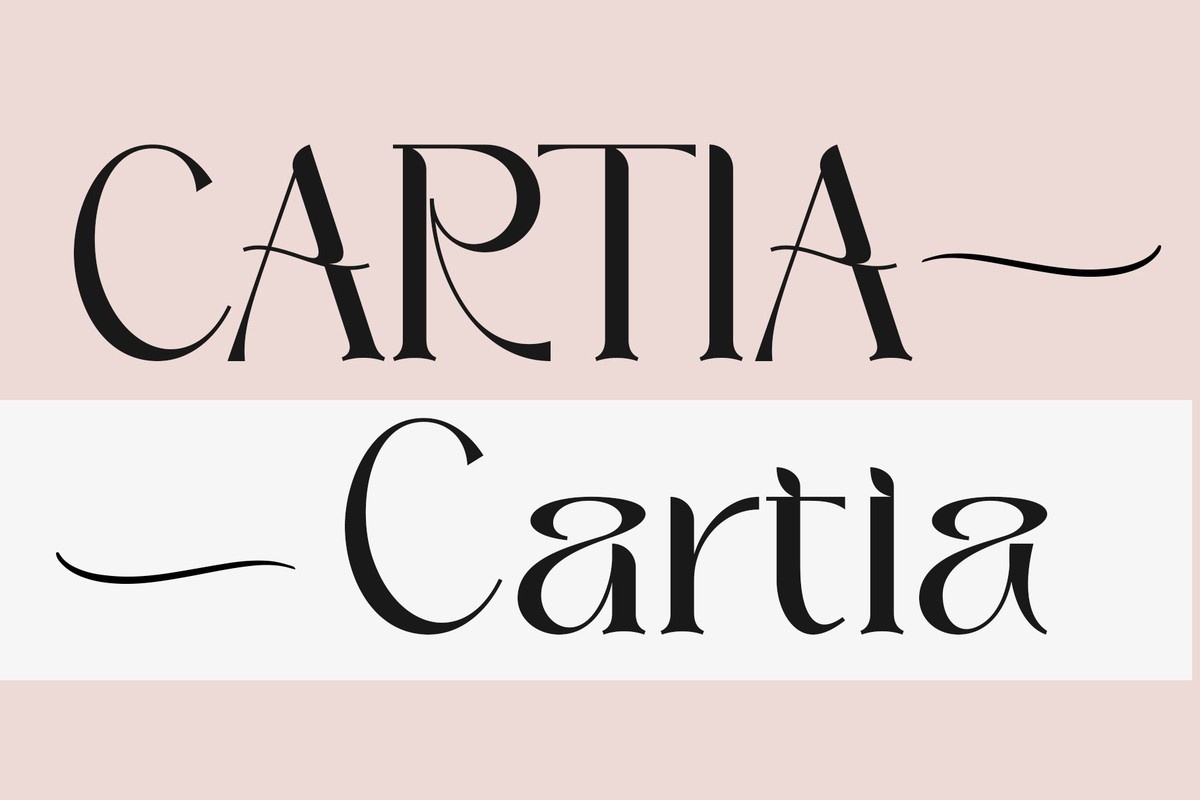 フォント Cartia