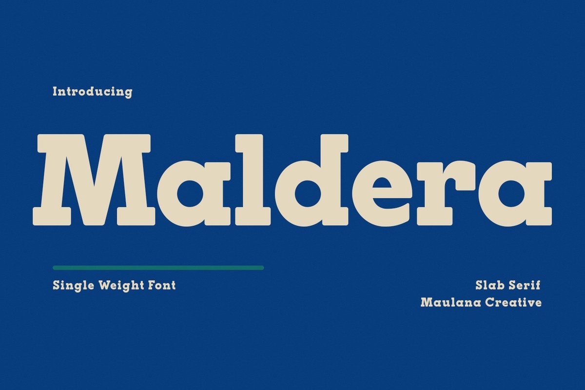 フォント Maldera