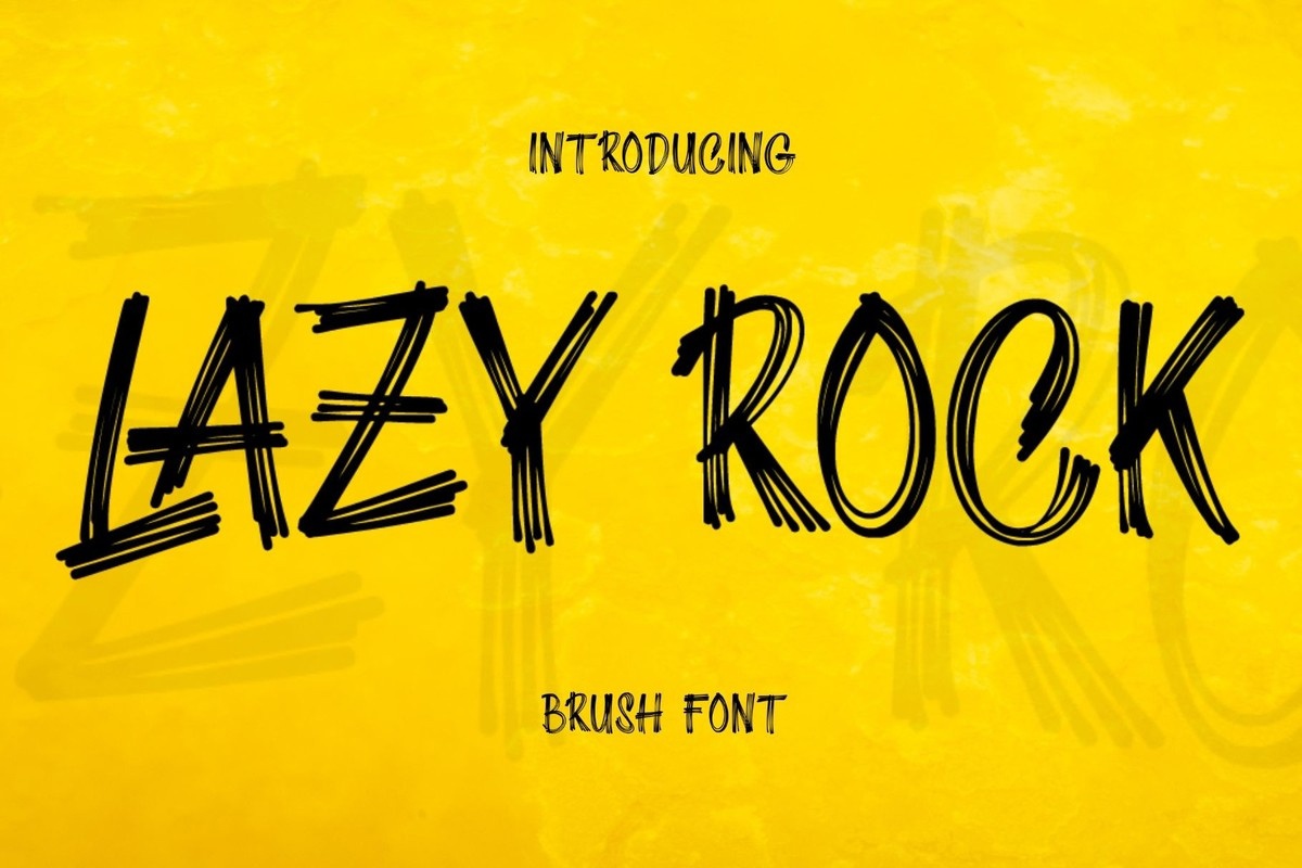 フォント Lazy Rock