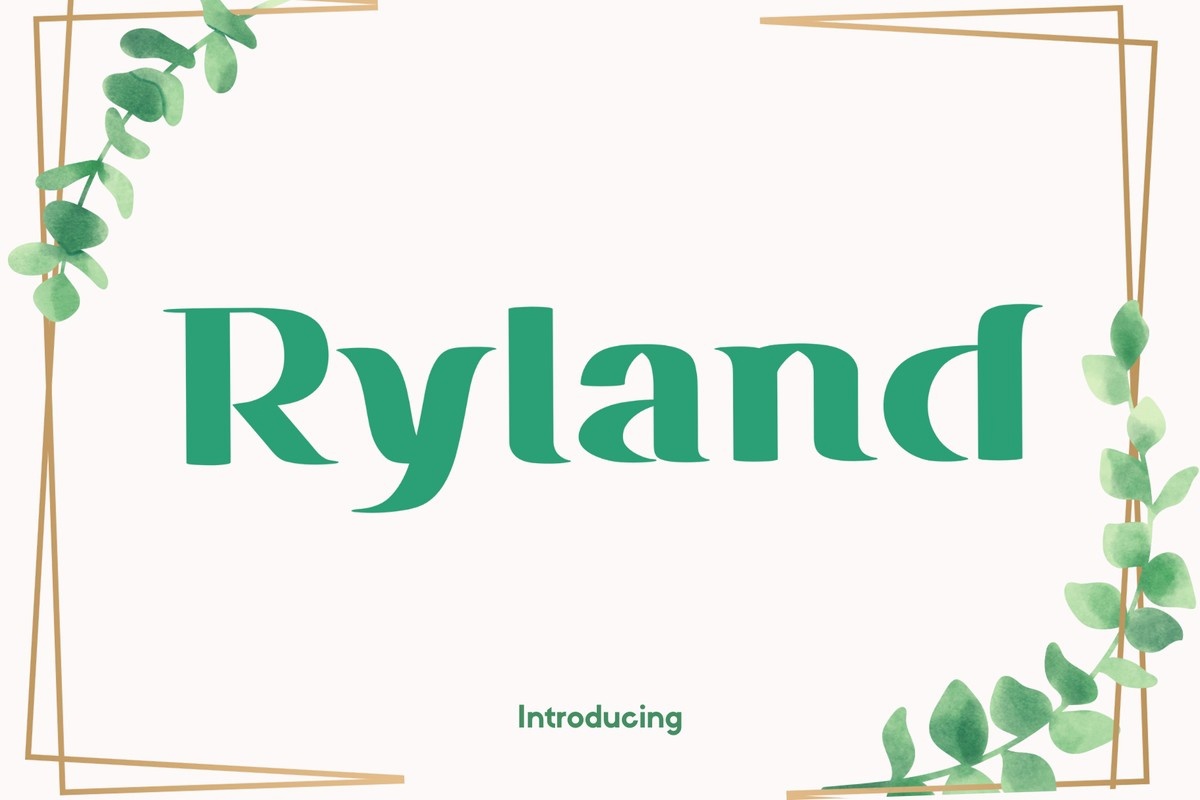 フォント Ryland