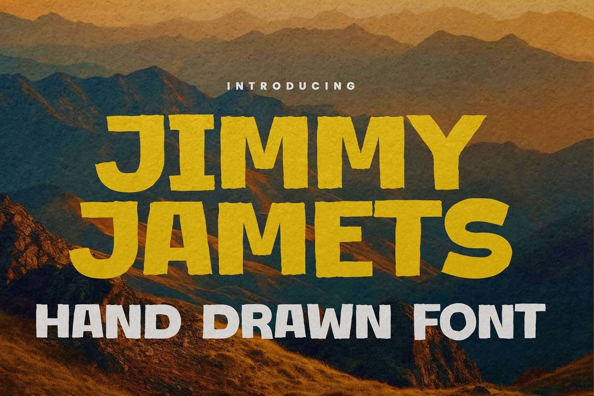 フォント Jimmy Jamets