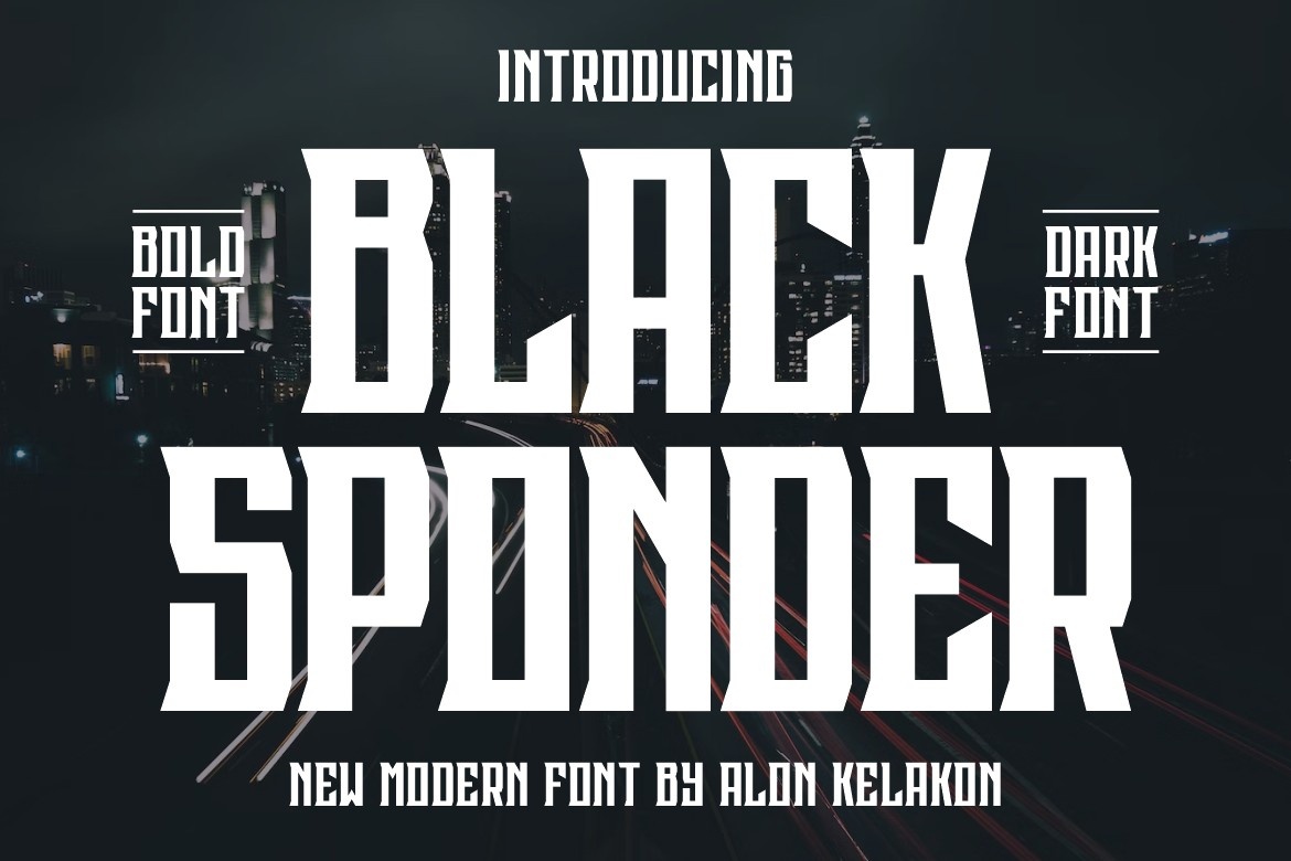 フォント Black Sponder