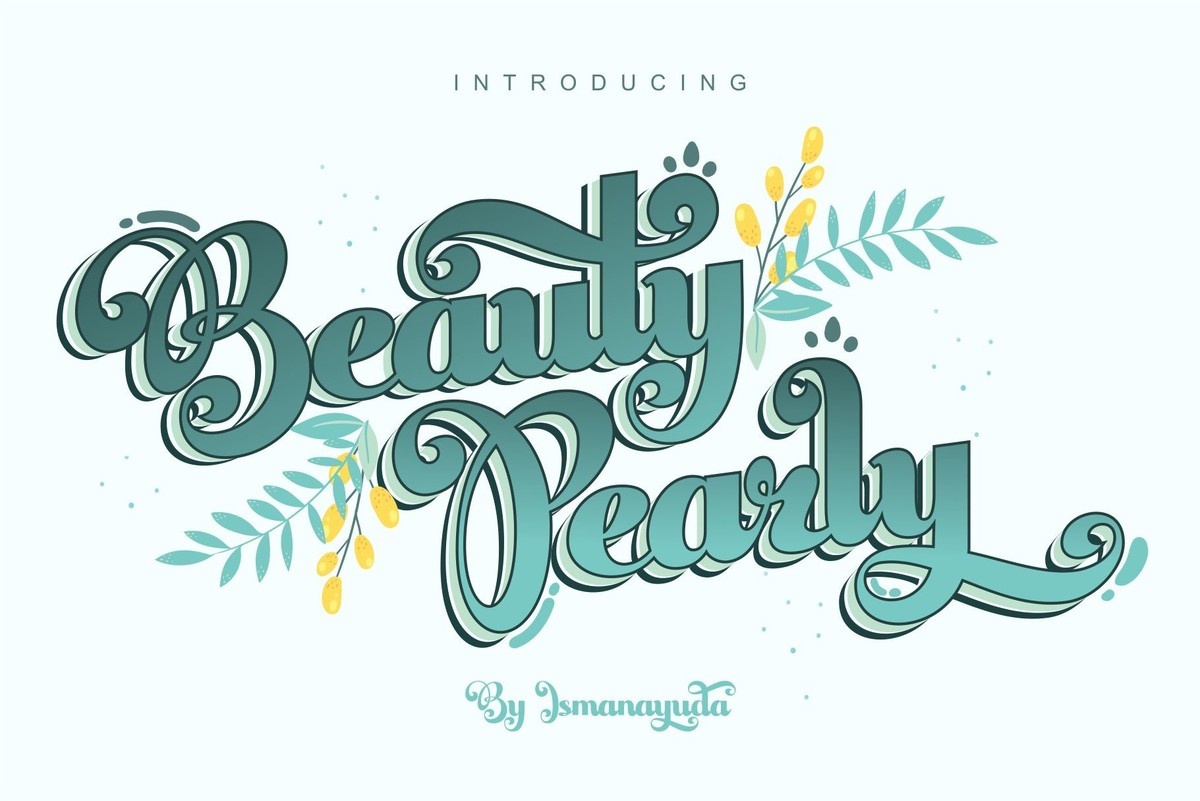 フォント Beauty Pearly