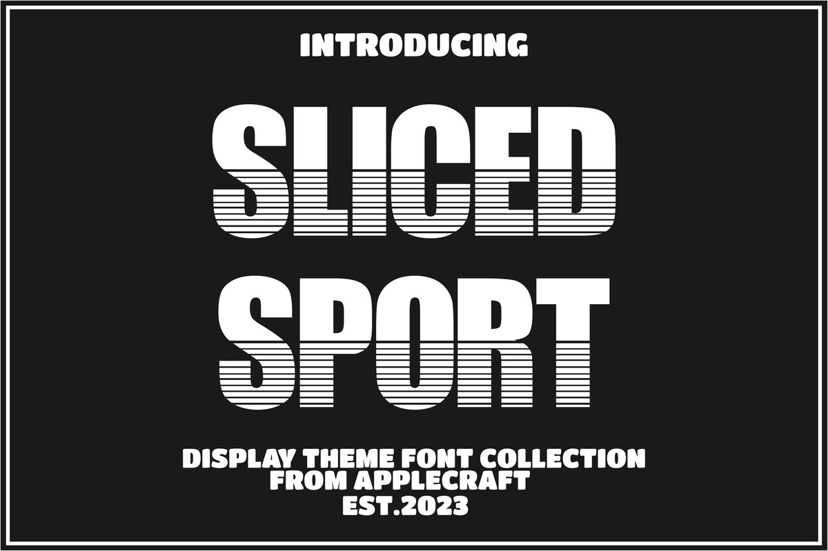 フォント Sliced Sport