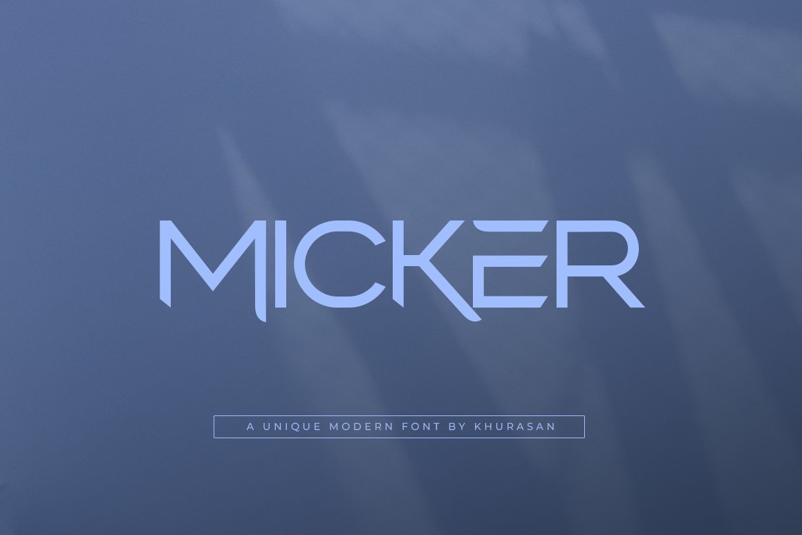 フォント Micker