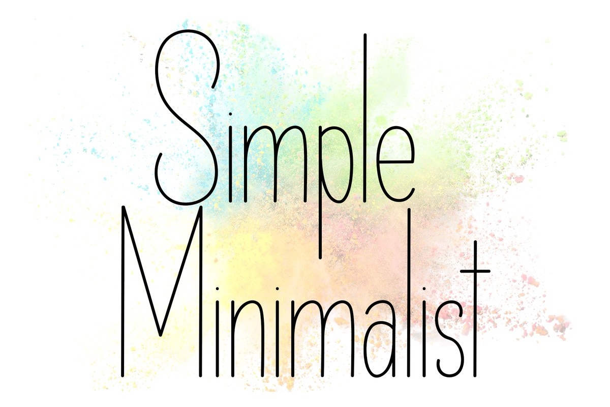 フォント Simple Minimalist