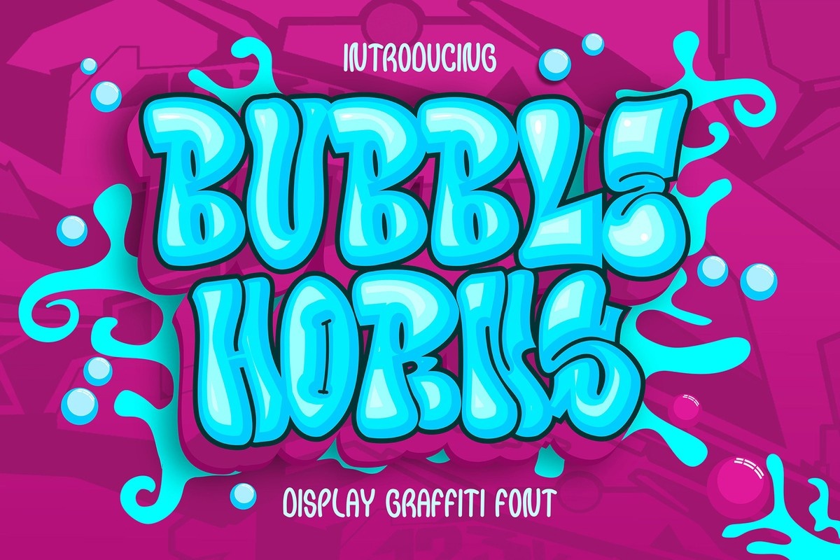 フォント Bubble Horns Graffiti
