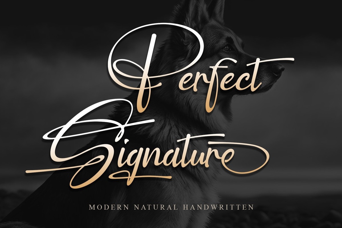 フォント Perfect Signature