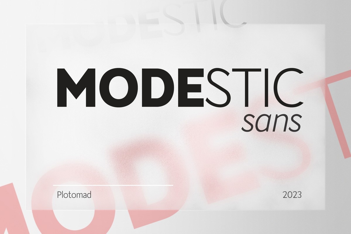 フォント Modestic