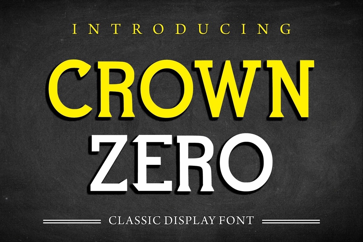 フォント Crown Zero