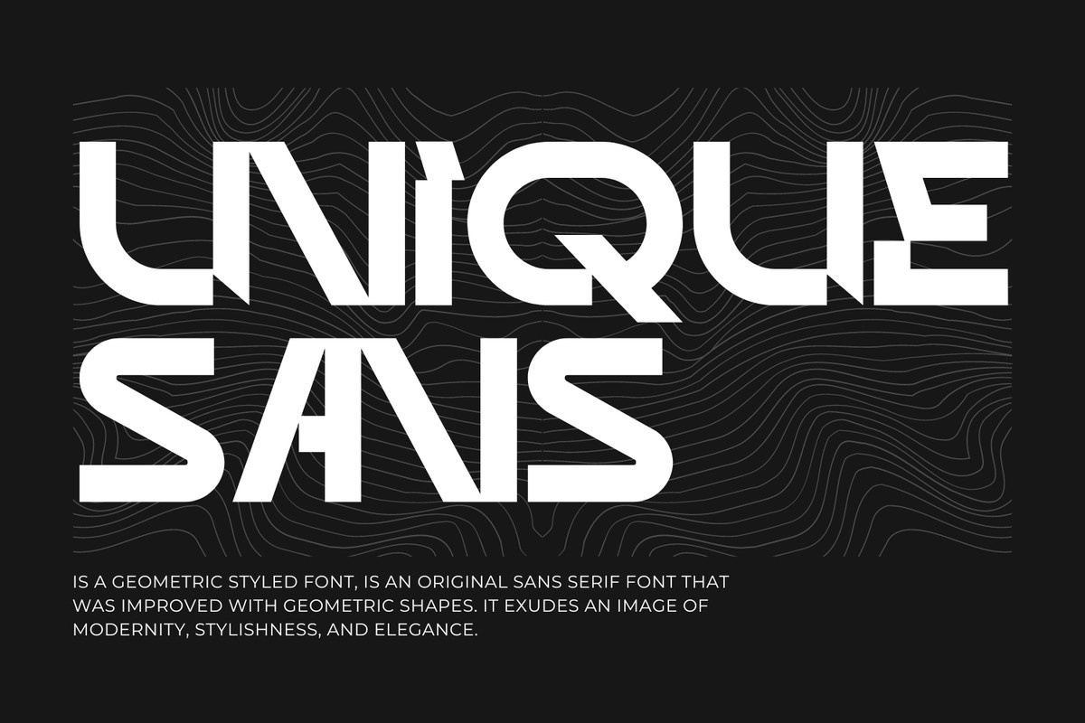 フォント Unique Sans