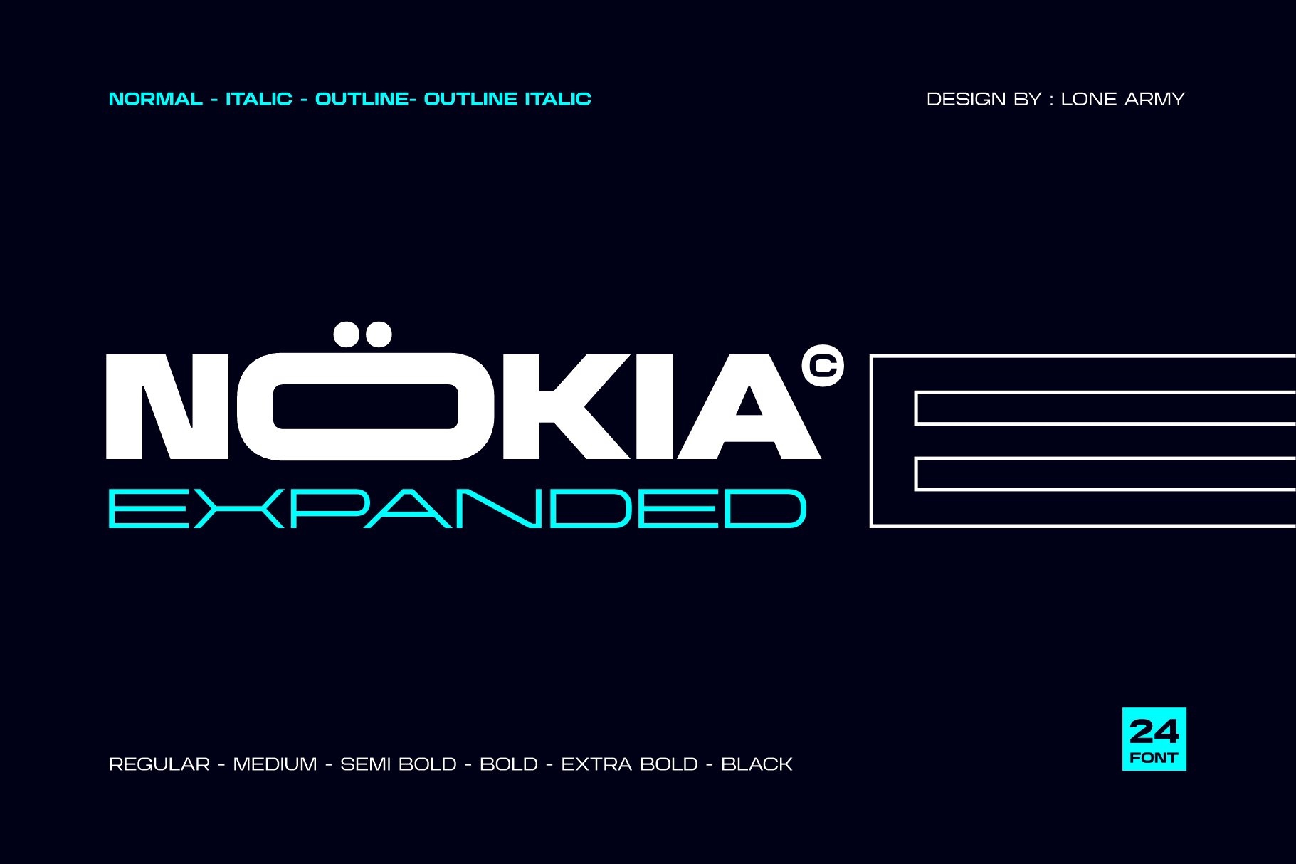 フォント Nokia Expanded