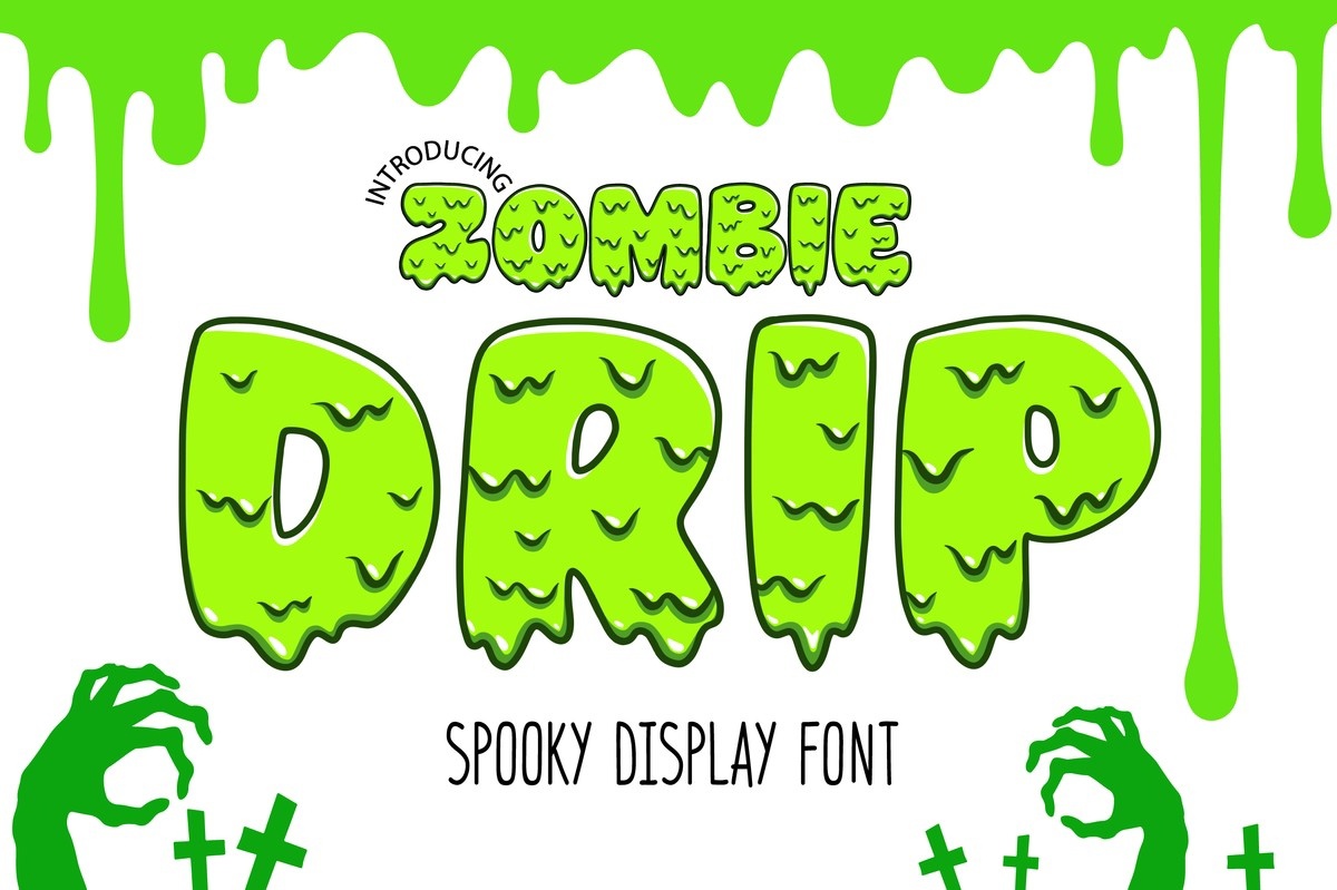 フォント Zombie Drip