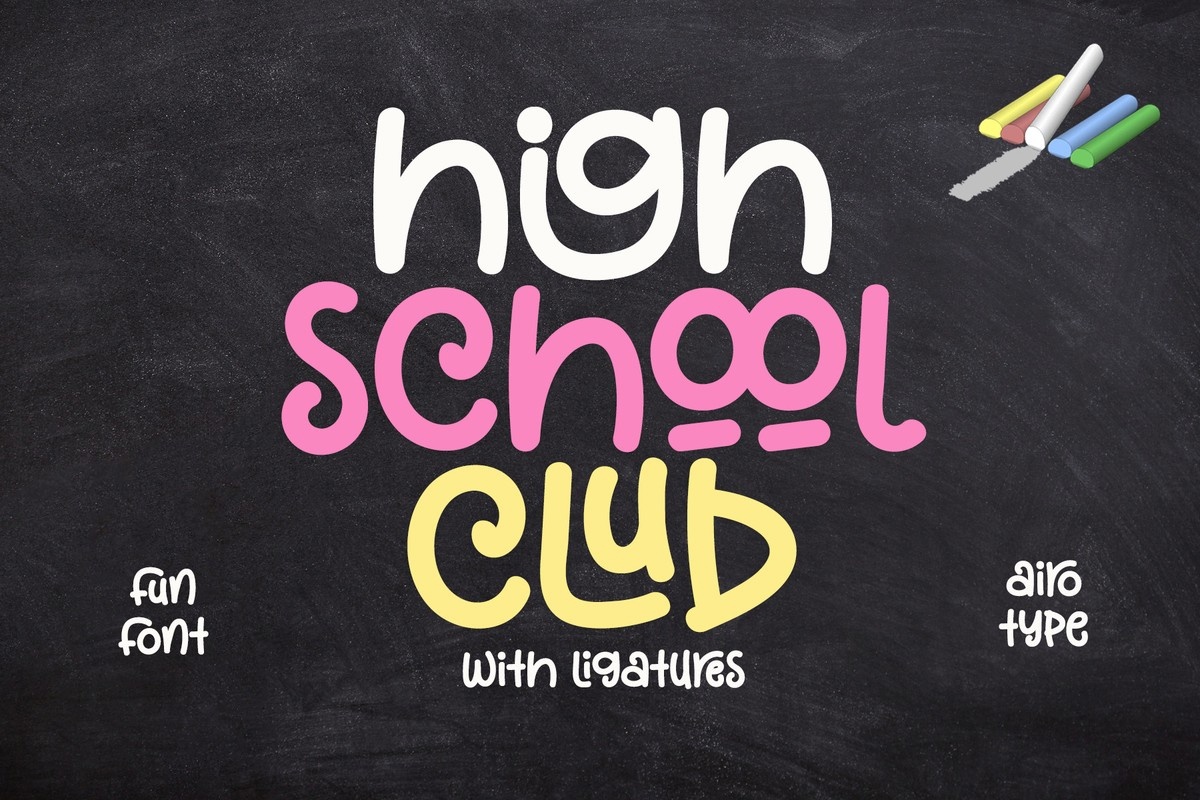 フォント High School Club