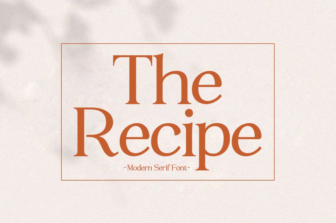 フォント The Recipe