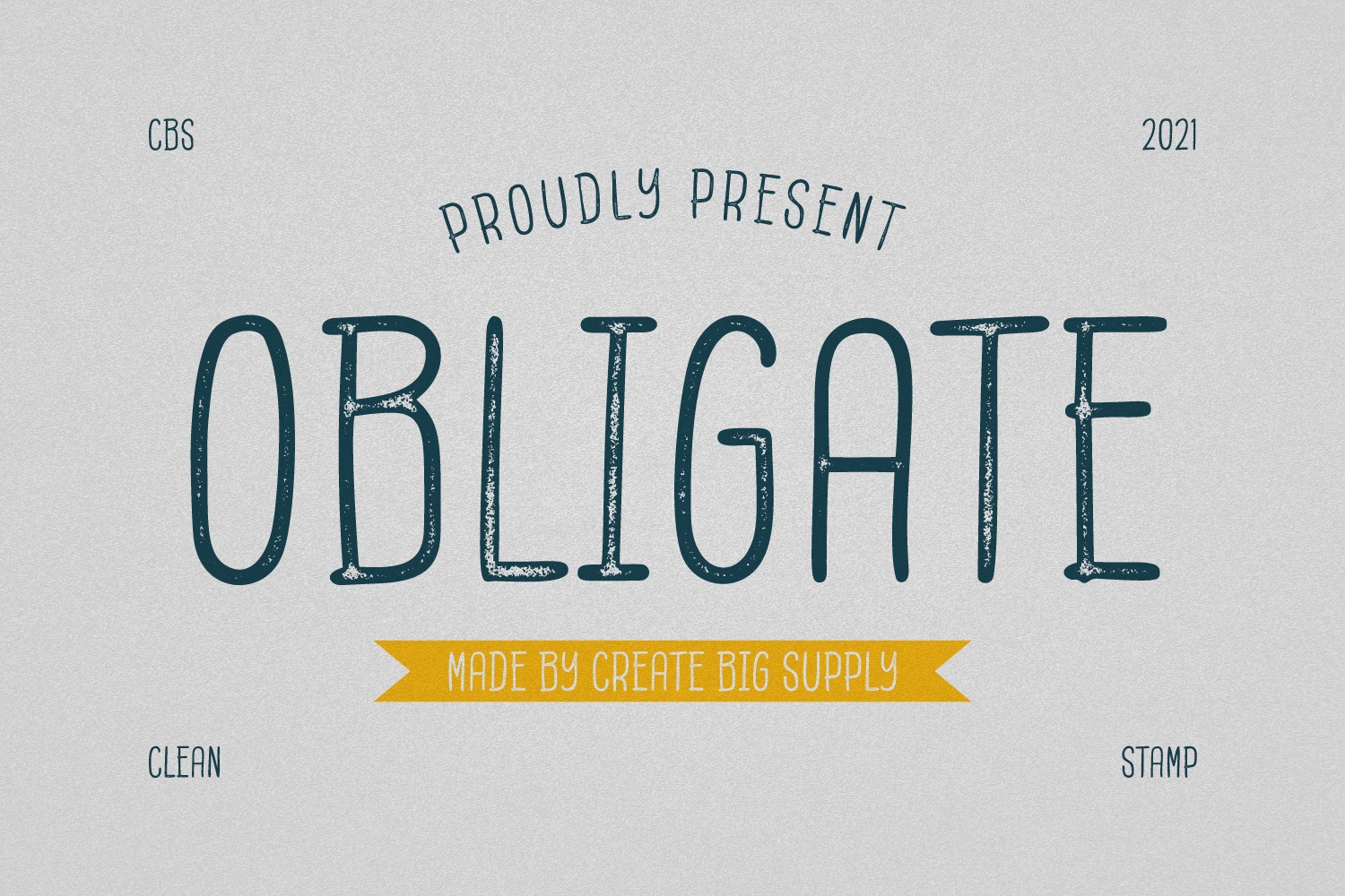 フォント Obligate
