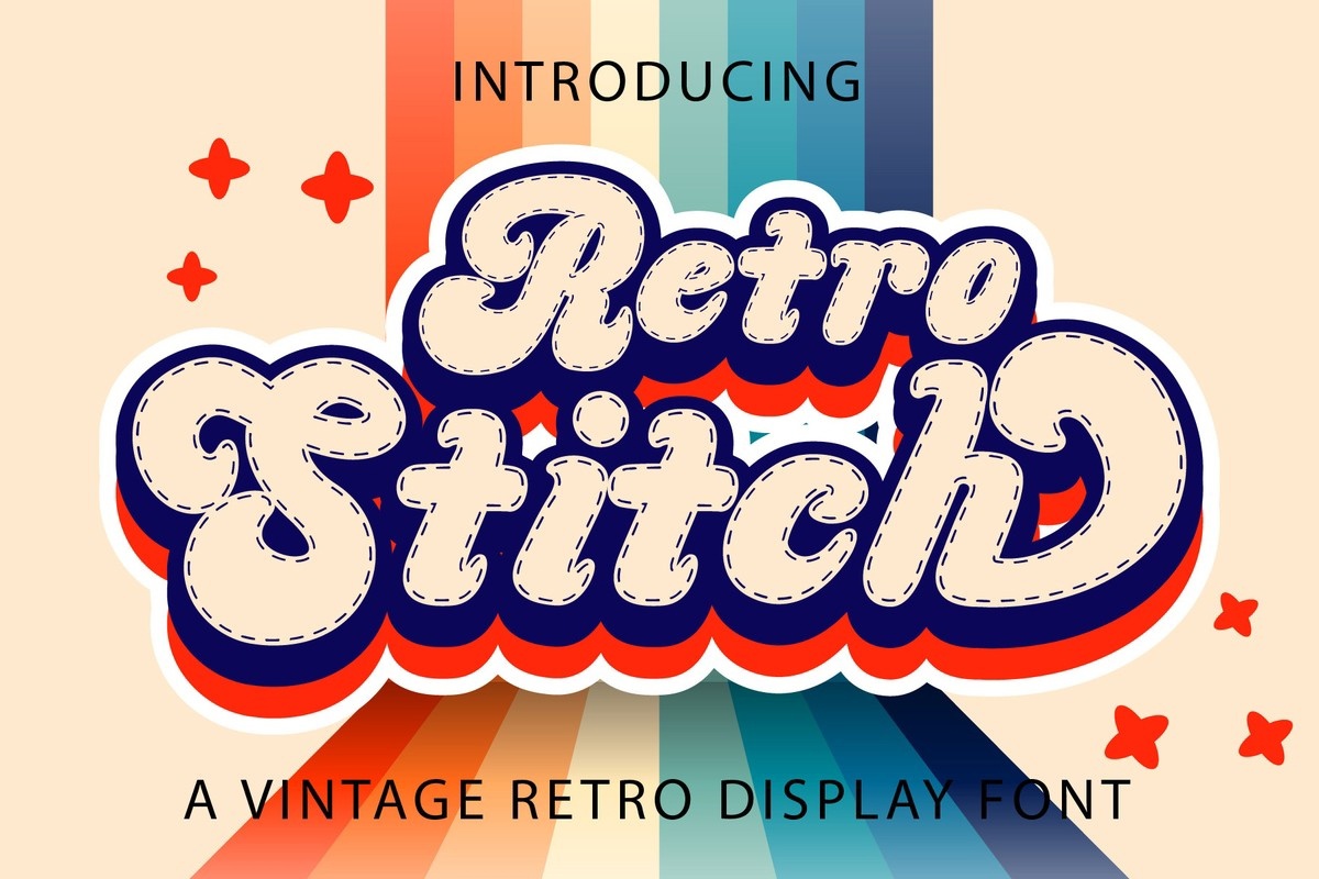 フォント Retro Stitch